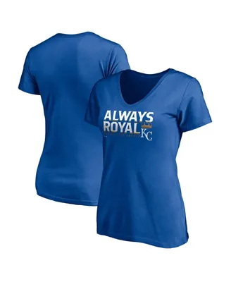 Women's Fanatics Royal Kansas City Royals Hometown V-Neck T-shirt