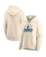Women's Fanatics Cream Toronto Maple Leafs Carry the Puck Pullover Hoodie Sweatshirt