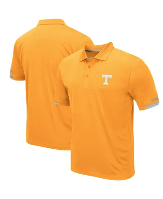 Men's Colosseum Tennessee Orange Volunteers Logo Santry Polo Shirt