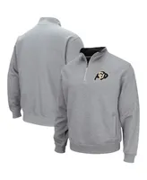 Men's Colosseum Heathered Gray Colorado Buffaloes Tortugas Team Logo Quarter-Zip Jacket