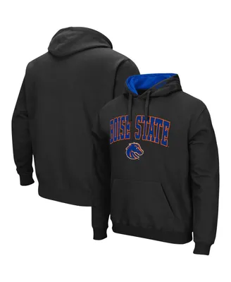 Men's Colosseum Boise State Broncos Arch and Logo 3.0 Pullover Hoodie