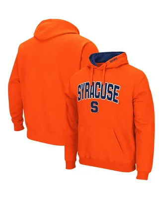 Men's Colosseum Orange Syracuse Arch and Logo 3.0 Pullover Hoodie
