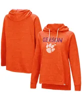 Women's Colosseum Orange Clemson Tigers Nollie Raglan Slub Pullover Hoodie