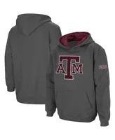 Big Boys Charcoal Texas A&M Aggies Logo Pullover Hoodie