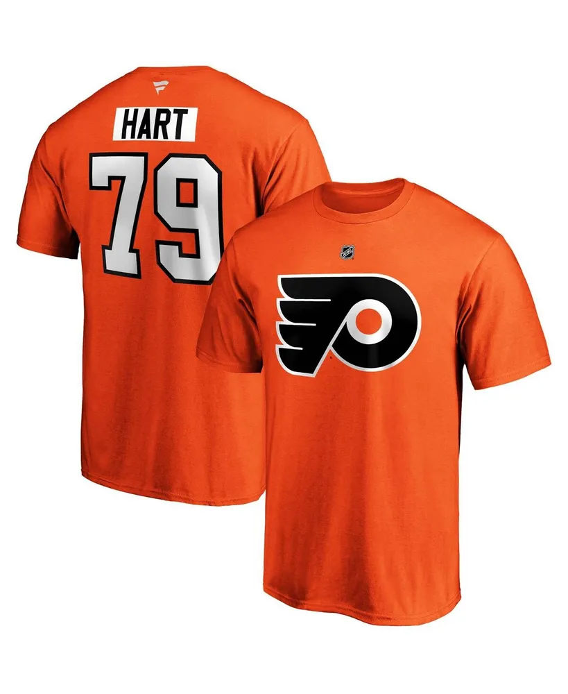 Men's Fanatics Carter Hart Orange Philadelphia Flyers Big and Tall Name Number T-shirt