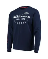 Men's Tommy Hilfiger College Navy Seattle Seahawks Peter Long Sleeve T-shirt