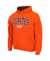 Men's Colosseum Orange Virginia Tech Hokies Arch and Logo 3.0 Pullover Hoodie