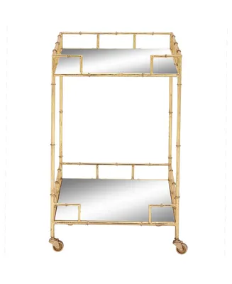 Iron Traditional Bar Cart - Gold