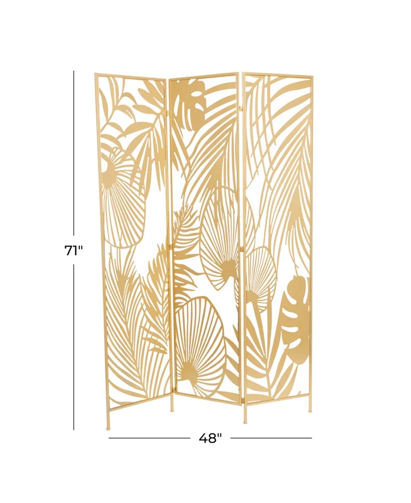 Iron Glam Room Divider Screen - Gold