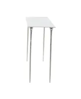 Aluminum Glam Console Table - Silver