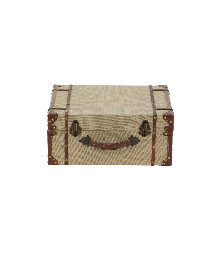 Wood Retro Trunk, Set of 2