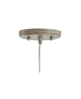 Fontaine 6.25" Adjustable Greige Glass Led Pendant