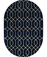 Marilyn Monroe Glam Trellis 4' x 6' Oval Area Rug