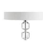 Cary 27.5" Modern Stacked Crystal, Led Table Lamp