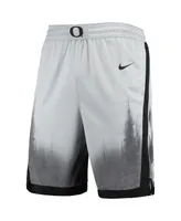 Men's Gray, Black Oregon Ducks Limited Performance Basketball Shorts