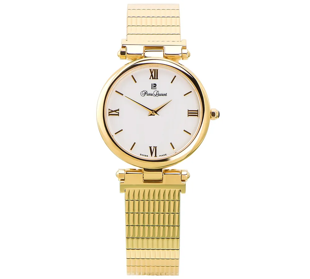 Pierre Laurent Unisex Swiss Stainless Steel & Gold-Plated Stainless Steel Bracelet Watch 33mm