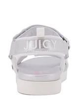 Juicy Couture Little and Big Girls Friant Sandals - Silver