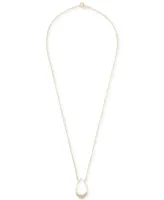 Wrapped Diamond Teardrop Pendant Necklace (1/10 ct. t.w.) in 14k Gold, 17" + 2" extender, Created for Macy's