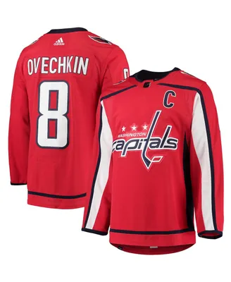 Men's Adidas Alexander Ovechkin Red Washington Capitals Home Captain Patch Authentic Pro Player Jersey