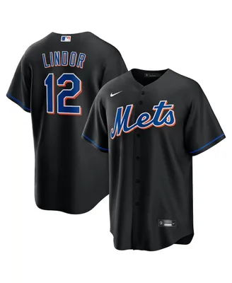 Nike Preschool Boys and Girls Francisco Lindor Black New York Mets