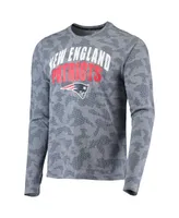 Men's Msx by Michael Strahan Navy New England Patriots Camo Performance Long Sleeve T-shirt