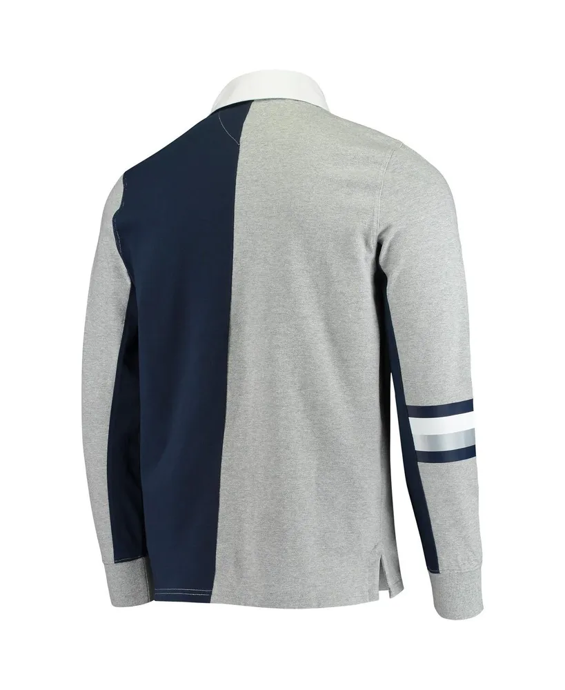 Men's Tommy Hilfiger Heathered Gray Dallas Cowboys Rugby Long Sleeve Polo