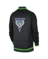 Men's Nike Green, Black Milwaukee Bucks 2021/22 City Edition Therma Flex Showtime Full-Zip Bomber Jacket