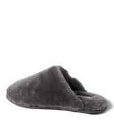 Dearfoams Men's Fireside by Broome Genuine Shearling Fuzzy Scuff House Slipper