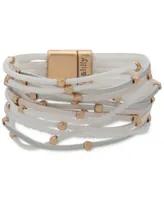 Lonna Lilly Beaded Leather Cord Multi Row Bracelet Collection