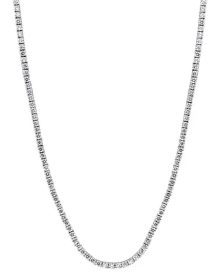 Effy Diamond Tennis 17" Collar Necklace (7-3/8 ct. t.w.) in 14k White Gold