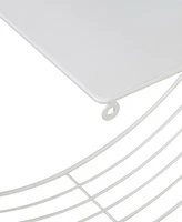 Honey Can Do Floating Circular Decorative Metal Wall Shelf