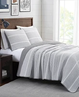 Brooklyn Loom Niari Yarn Dye Stripe 2 Piece Quilt Set, Twin
