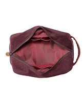 Tsd Brand Stone Creek Waxed Canvas Toiletry Bag
