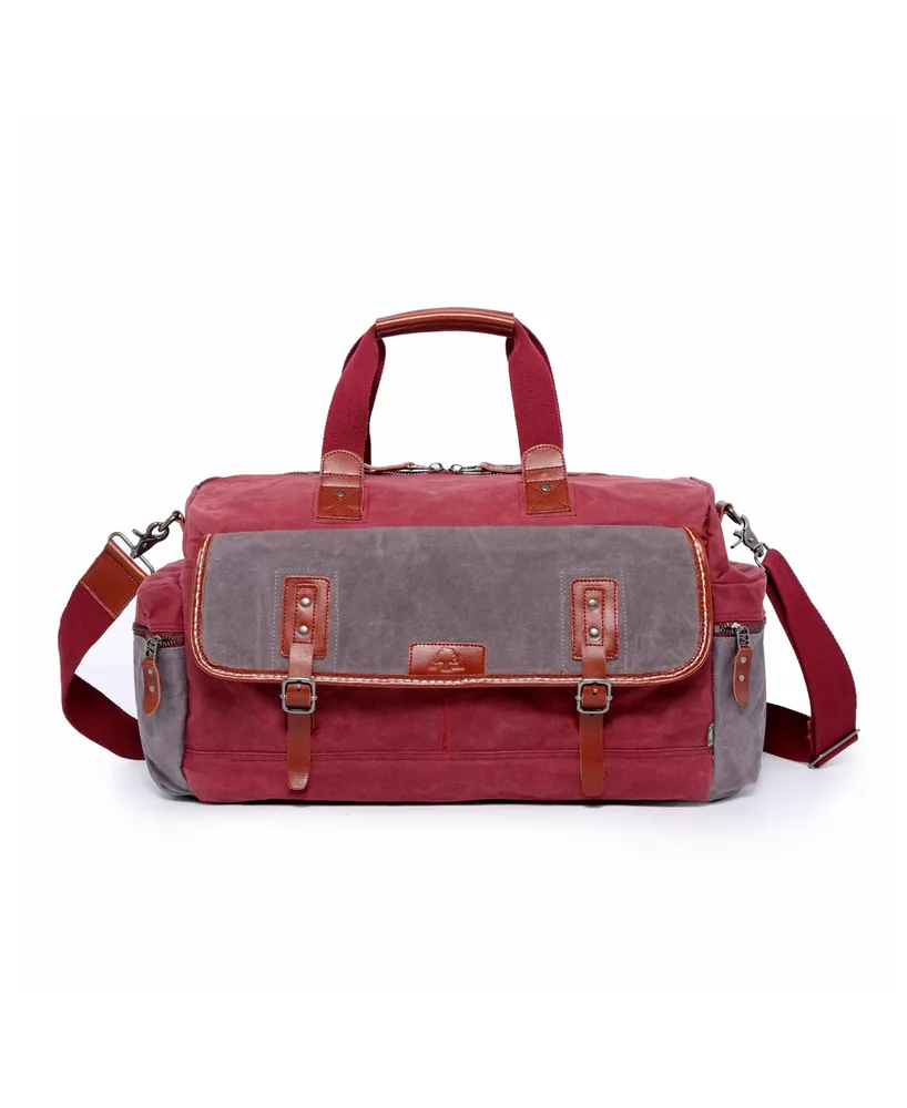 Tsd Brand Stone Creek Waxed Canvas Duffel Bag