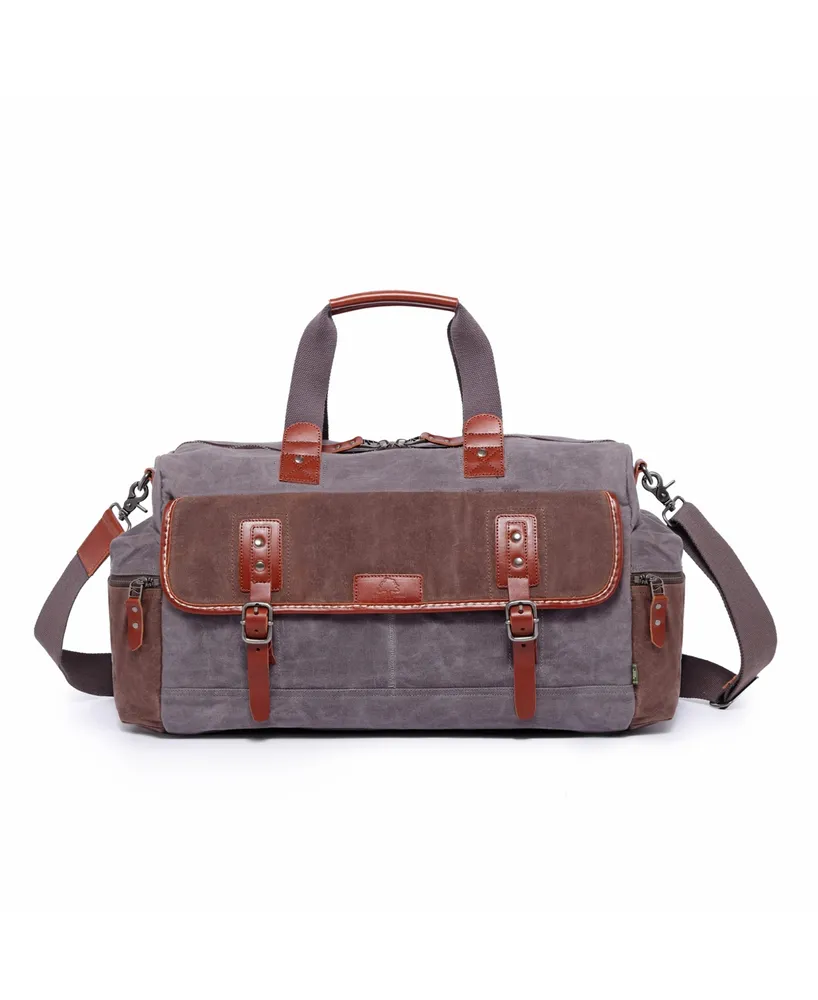 Tsd Brand Stone Creek Waxed Canvas Duffel Bag