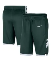 Men's Nike Green Michigan State Spartans Logo Replica Performance Basketball Shorts