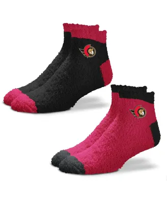 Women's For Bare Feet Ottawa Senators 2-Pack Team Sleep Soft Socks