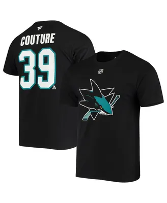 Men's Fanatics Logan Couture Black San Jose Sharks Alternate Jersey Logo Name and Number T-shirt