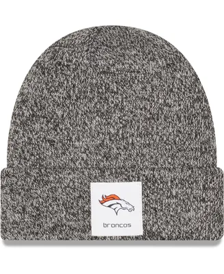 New Era Men's Black Denver Broncos Logo Core Classic Cuffed Knit Hat