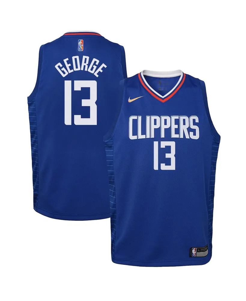 Big Boys Nike Paul George Royal La Clippers 2021/22 Diamond Swingman Jersey - Icon Edition