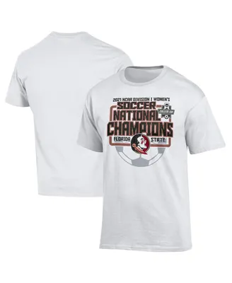 Men's Champion White Florida State Seminoles 2021 Ncaa Women's Soccer National Champions Locker Room T-shirt