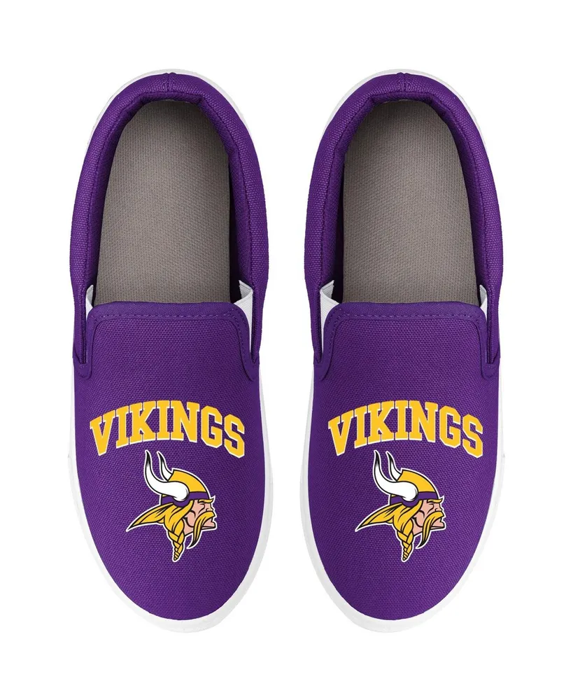 Women's Foco Minnesota Vikings Big Logo Slip-On Purple Sneakers