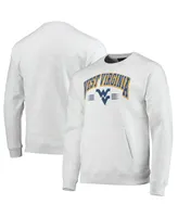 Men's League Collegiate Wear Heathered Gray West Virginia Mountaineers Upperclassman Pocket Pullover Sweatshirt