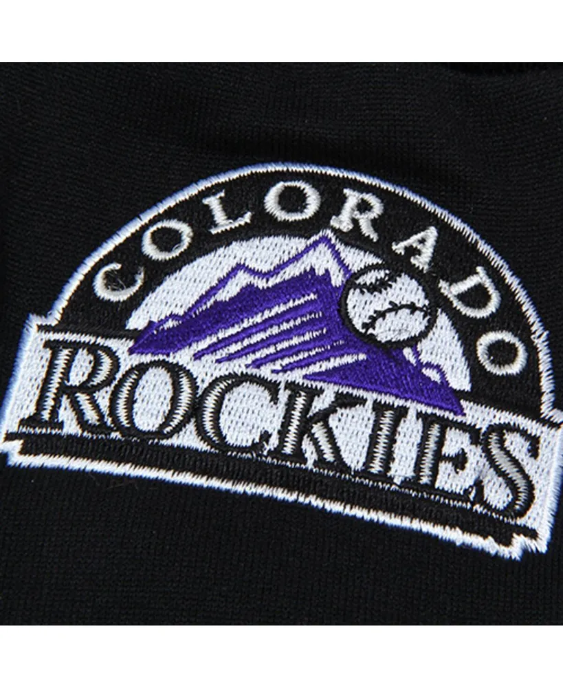 Men's Colorado Rockies McArthur Black Team Logo Touch Gloves