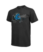 Men's Majestic Threads Cam Newton Black Carolina Panthers Tri-Blend Player Graphic T-shirt