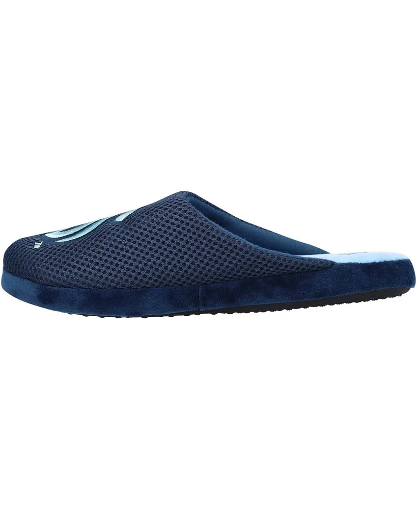 Men's Foco Seattle Kraken Big Logo Colorblock Mesh Slippers