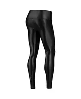 Women's ZooZatz Black Clemson Tigers Shine Liquid Leggings