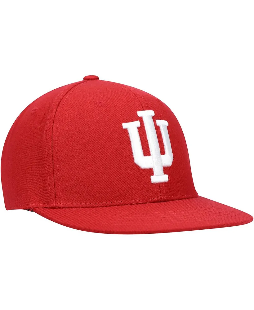 Men's Top of the World Crimson Indiana Hoosiers Team Color Fitted Hat