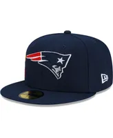 Men's New Era Navy New England Patriots City Cluster 59FIFTY Fitted Hat