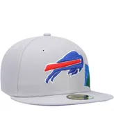 Men's New Era Gray Buffalo Bills City Describe 59FIFTY Fitted Hat